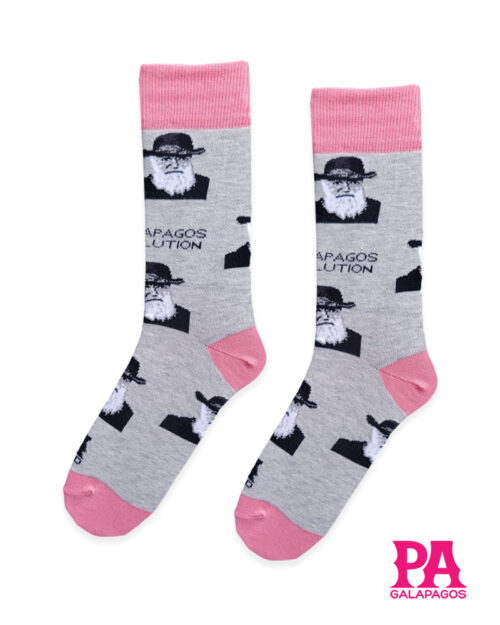 Charles Darwin Fondo Gris Claro
