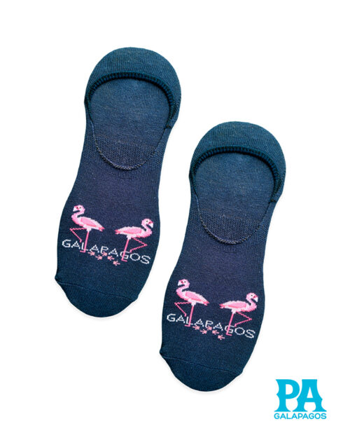 Flamingos Fondo Azul Oscuro