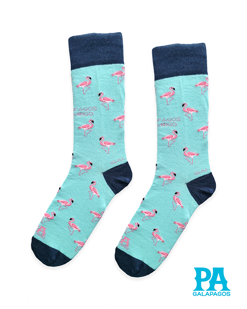 Flamingos Rosa Fondo Celeste