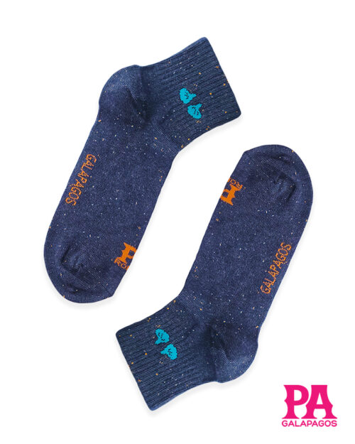 Patitas Azules Azul Oscuro Jaspeado Naranja