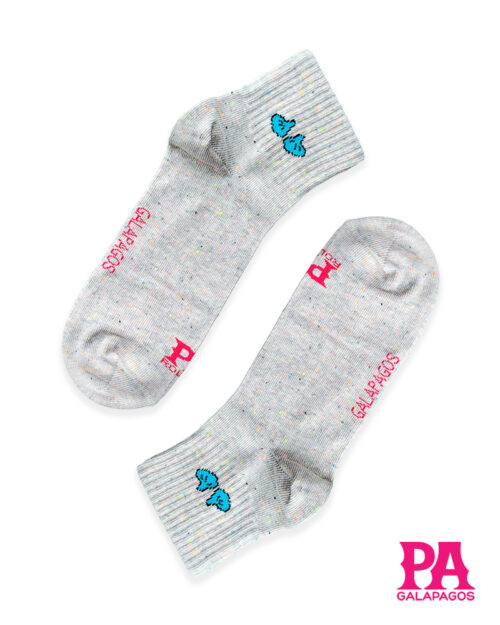 Patitas Azules Gris Jaspeado