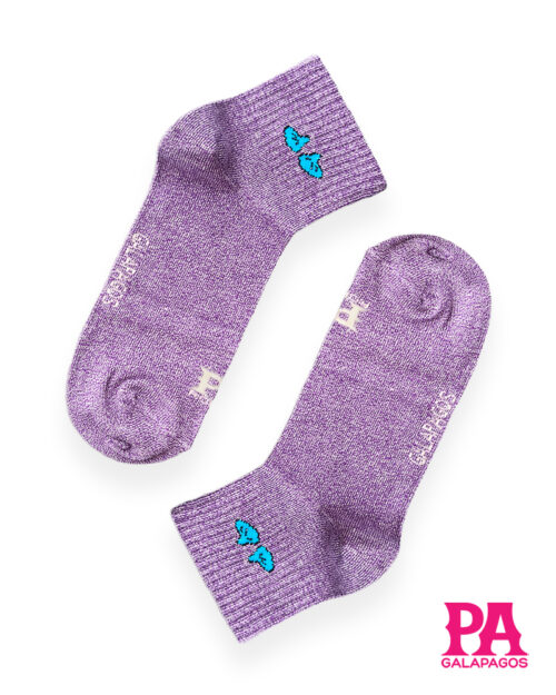 Patitas Azules Morado Jaspeado