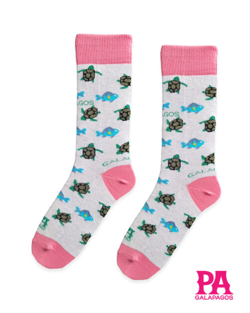 Tortugas Marinas Fondo Beige Con Rosado