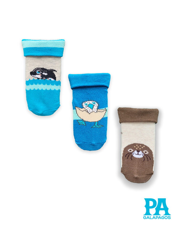 Niño bebé 1-2 años piquero, lobo marino y ballena