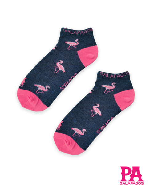 Flamingos Fondo Azul Marino