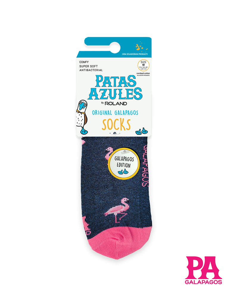 Flamingos Fondo Azul Marino - Image 2