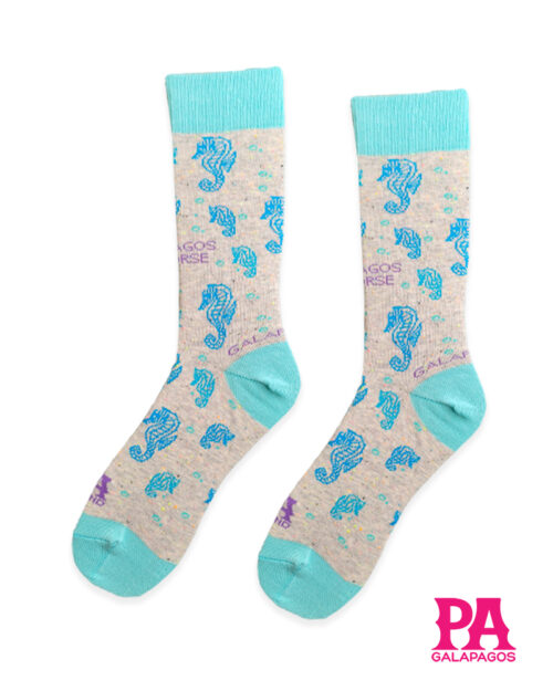 Caballitos de mar fondo gris jaspeado