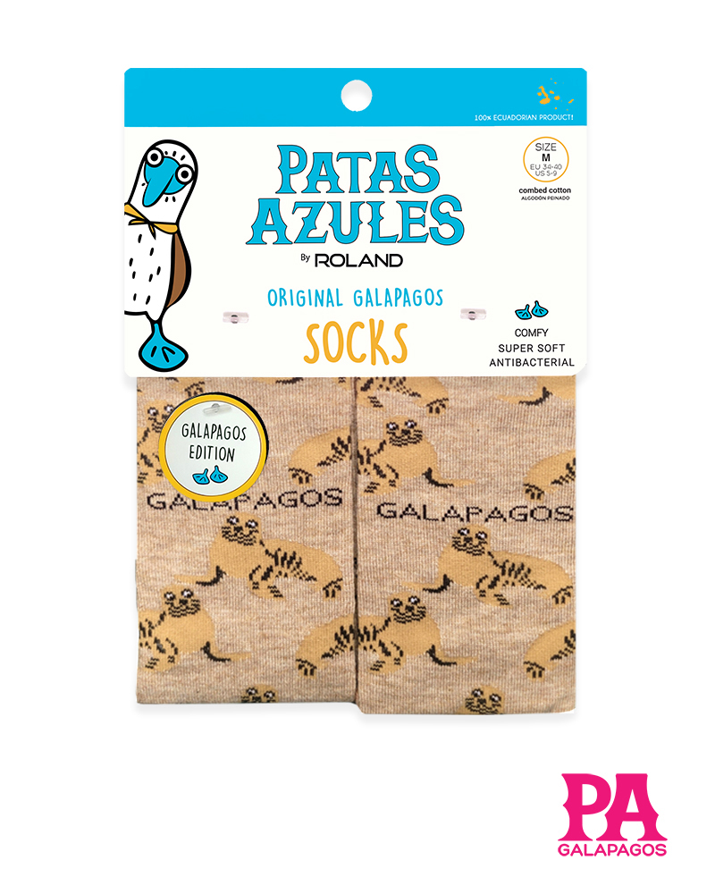 Lobos marinos fondo café claro - Image 2