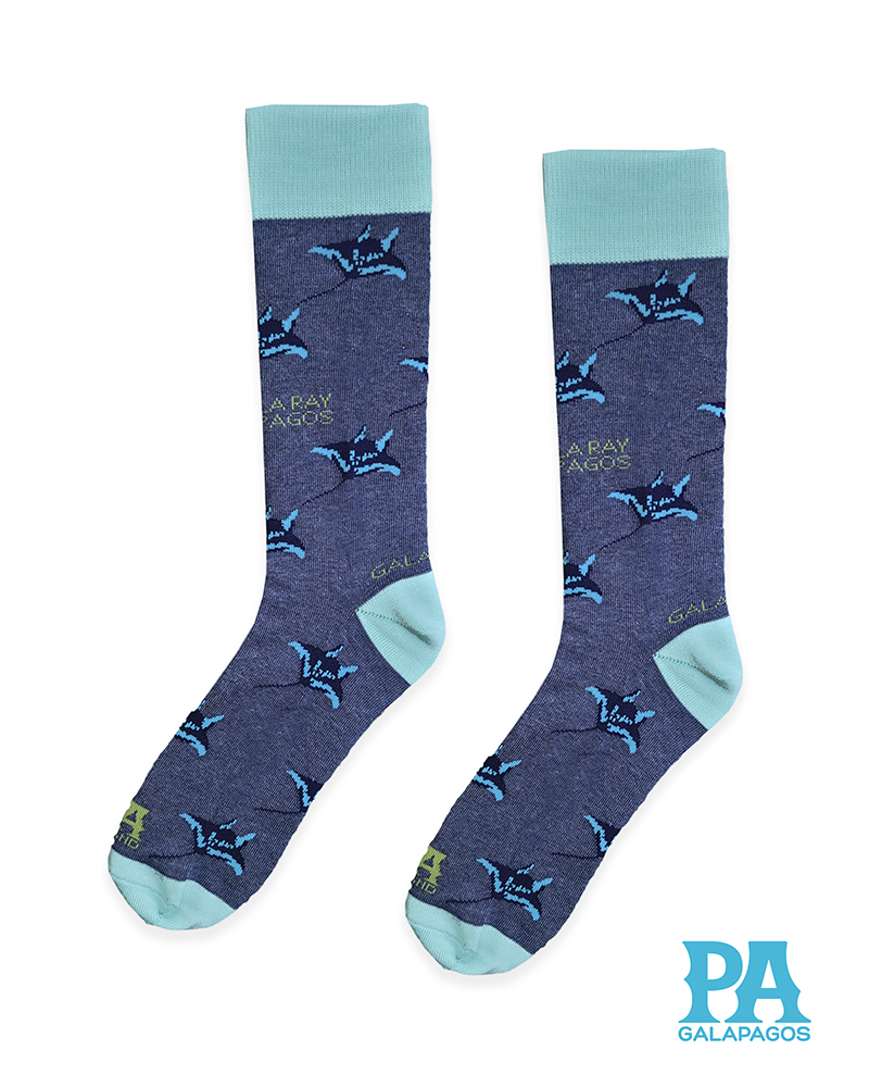 Mantarrayas fondo azul jaspeado