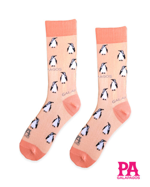 Pingüinos fondo melón