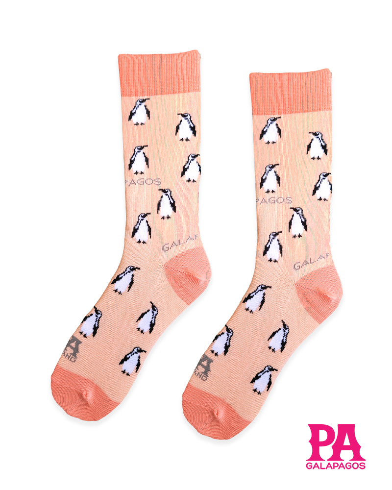 Pingüinos fondo melón