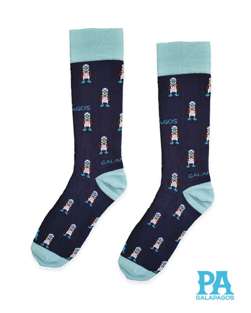 Piqueros logo repetidos fondo azul marino