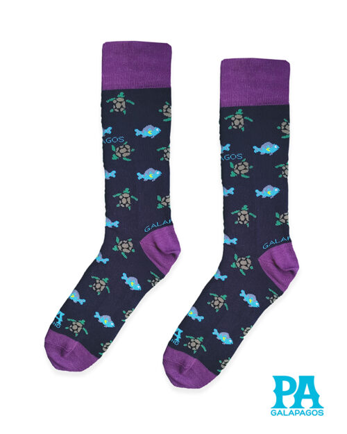 Tortugas marinas fondo azul marino