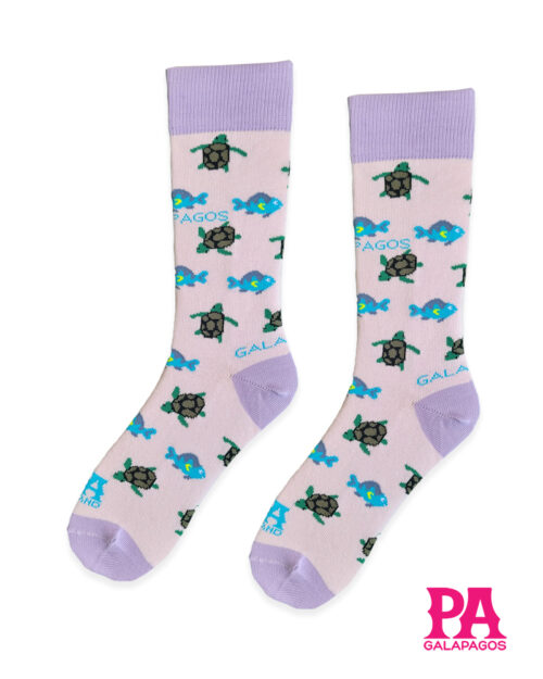 Tortugas marinas fondo morado