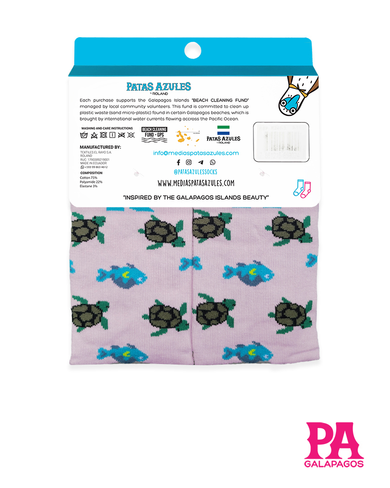 Tortugas marinas fondo morado - Image 3