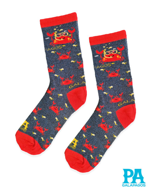 CANGREJITOS CON PECES FONDO AZUL MARINO