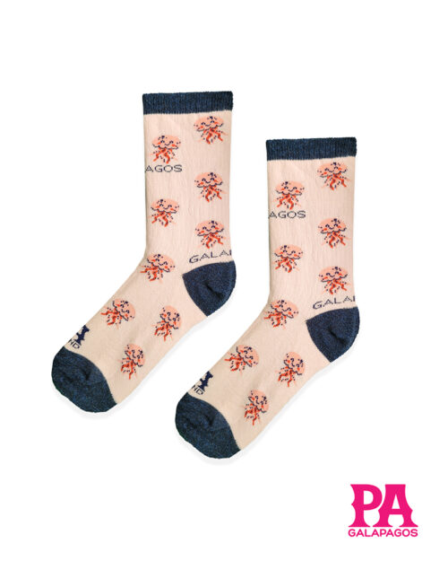 MEDUSAS FONDO ROSA Y AZUL MARINO