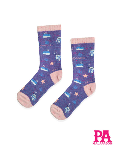 MEDUSAS Y PECES FONDO MORADO