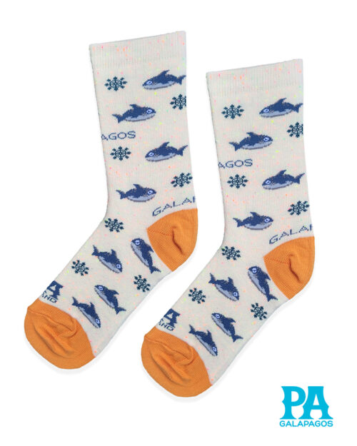 ORCAS FONDO CREMA CON PUNTITOS NARANJA