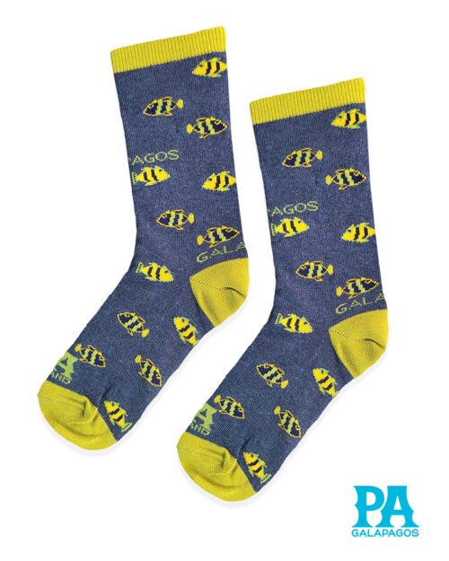 PECES AMARILLOS FONDO AZUL