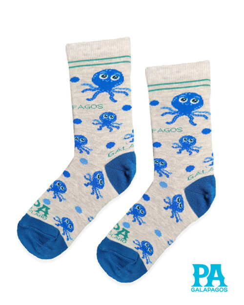 PULPOS AZUL FONDO GRIS