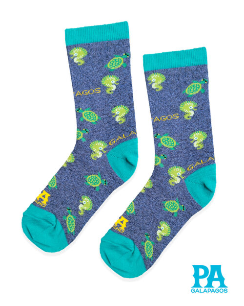 TORTUGAS Y CABALLITOS DE MAR FONDO AZUL