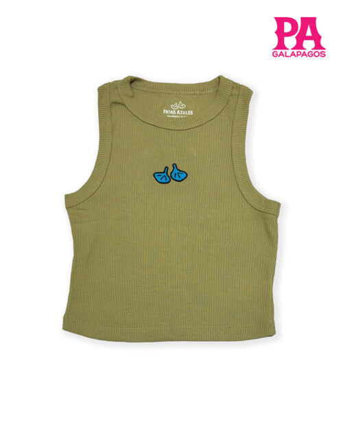 Camiseta Sin Mangas Verde Militar