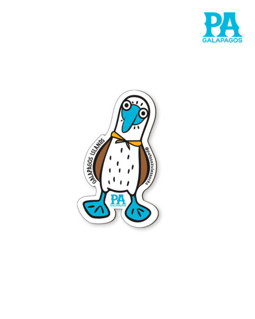 Imán De Piquero De Patas Azules Con Logo Celeste