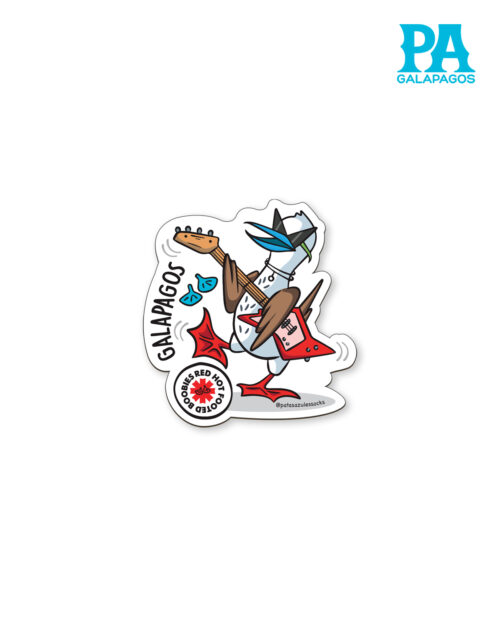 Imán De Piquero De Patas Azules Guitarrista Banda Red Hot Footed Boobies