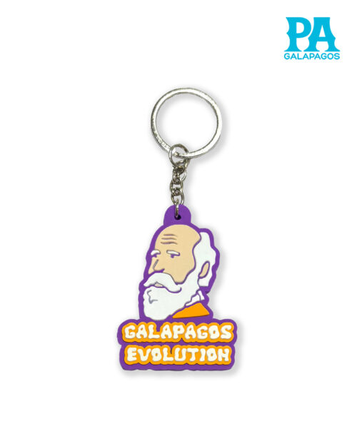 Llavero De Caucho Charles Darwin Galápagos Evolution