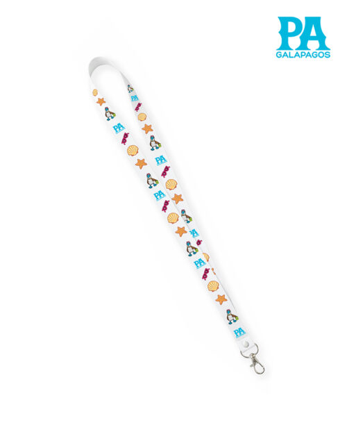 Portagafetes Blanco Con Piquero De Patas Azules Y Elementos De Océano