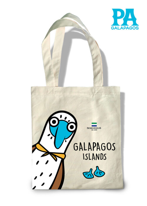 Tote Bag Con Foto De Piquero Patas Azules Saliendo De La Esquina
