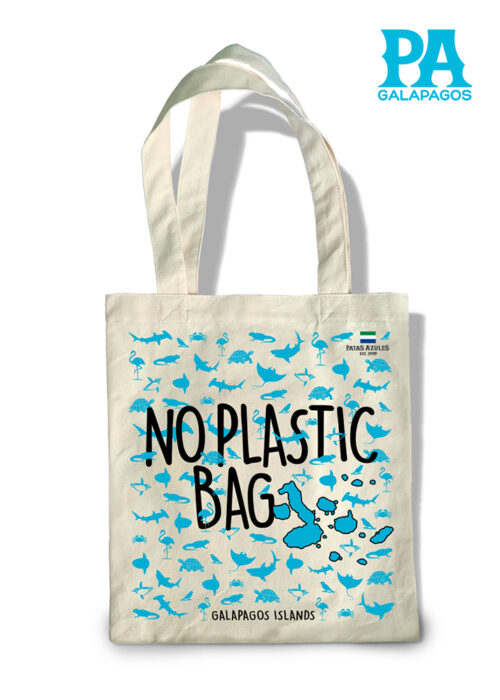 Tote Bag Con Frase No Plastic Bag