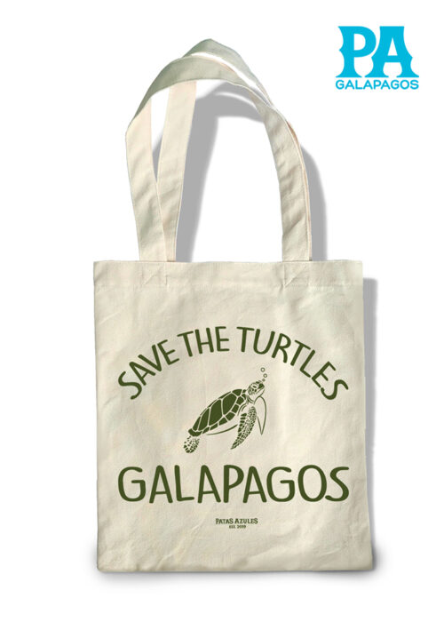 Tote Bag Con Tortuga Marina De Galápagos