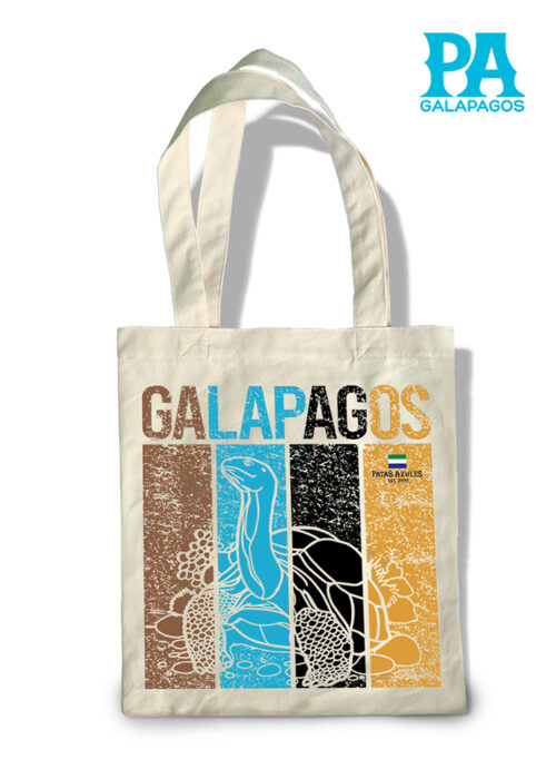 Tote Bag Con Tortuga Terrestre De Galápagos