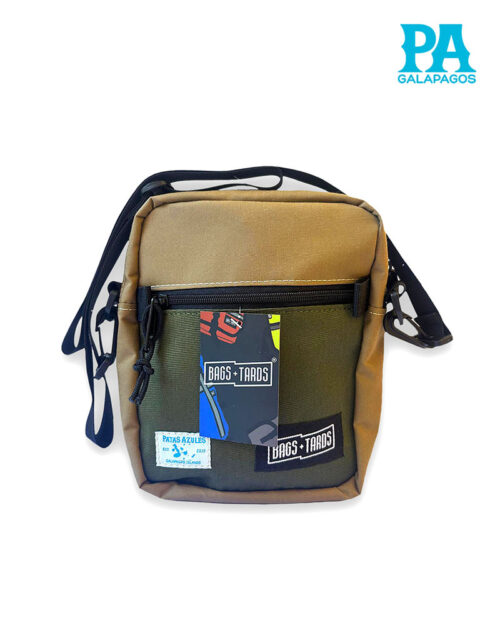 Bolso De Hombro Color Café Con Verde