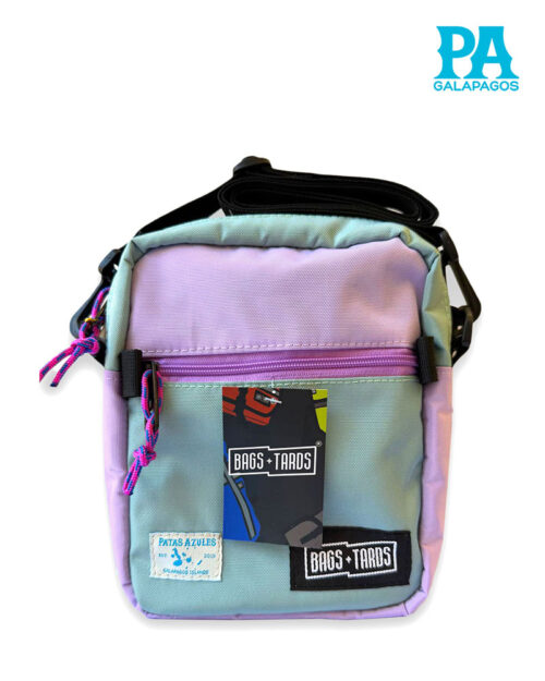 Bolso De Hombro Color Lila Y Menta