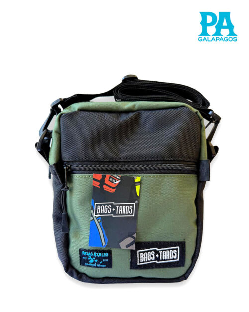 Bolso De Hombro Color Verde Con Negro