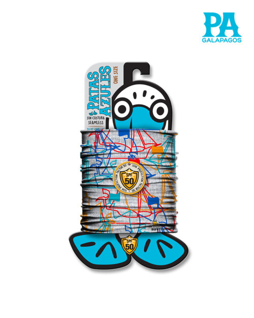 Buff De Barcos En Líneas De Colores Fondo Gris B19