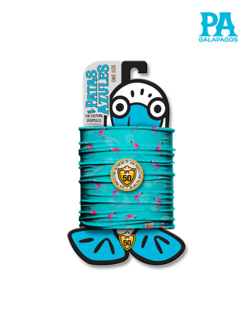 Buff De Flamingos Rosados Fondo Celeste B120