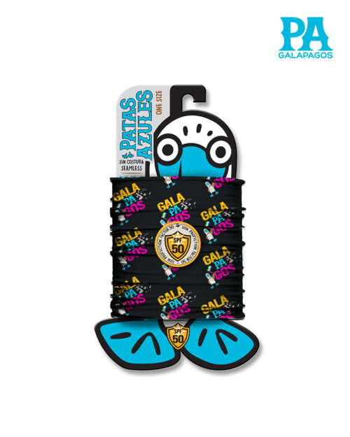 Buff De Letras Galapagos De Colores Pequeños Fondo Negro B105