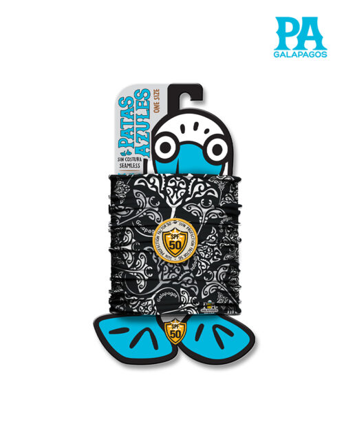 Buff De Mantarrayas Estilo Tribal Fondo Negro B30