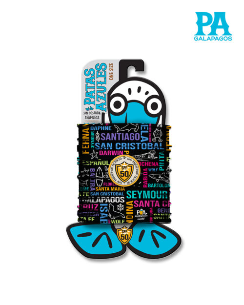 Buff De Nombres De Las Islas De Colores Fondo Negro B34