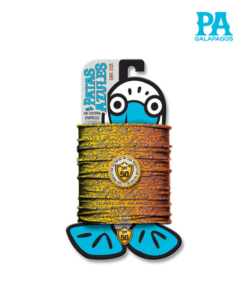 Buff De Olas Con Fondo Naranja Y Amarillo B52