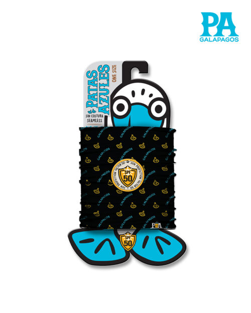 Buff De Patas Amarillas De Piquero Fondo Negro B73