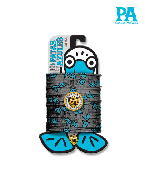 Buff De Patas Azules De Piquero Fondo Gris Grunge B10