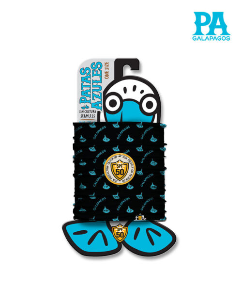 Buff De Patas Azules De Piquero Fondo Negro B44