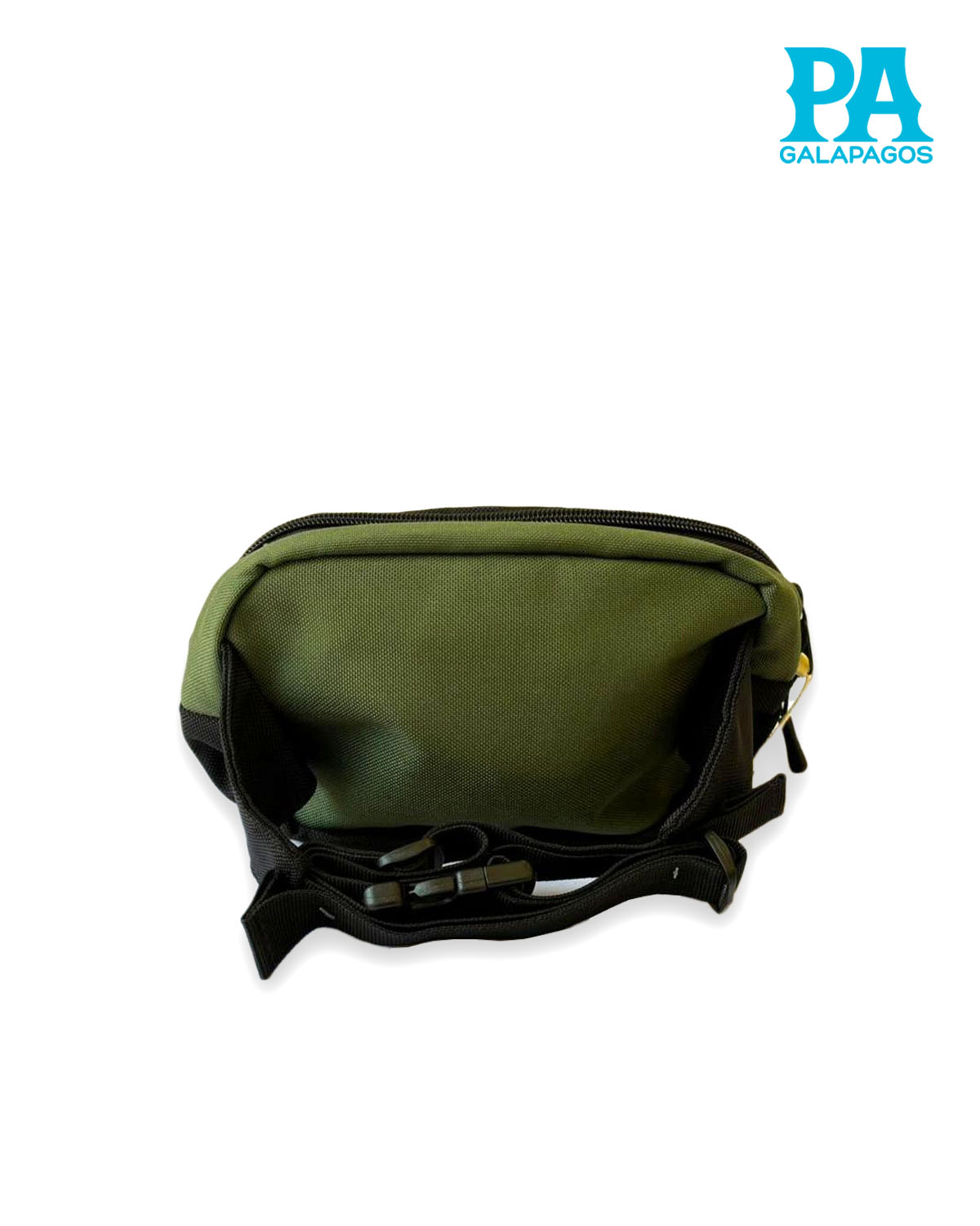 Canguro Mini Bag De 1.5 L Color Verde Militar Con Negro - Image 2