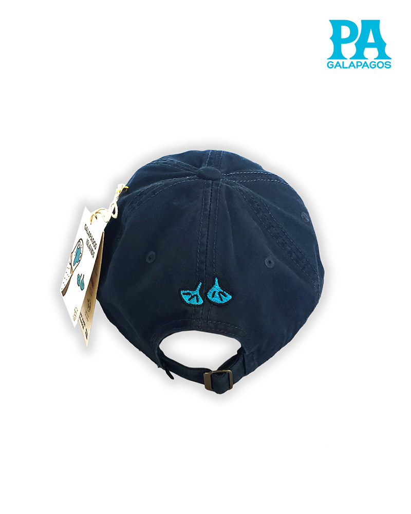 Gorra Estilo Vintage Descolorida Con Bordado Patas Azules Azul Oscuro - Image 2