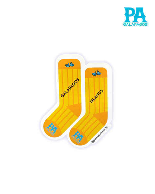 Sticker De Par De Medias Amarillas Con Galapagos Islands